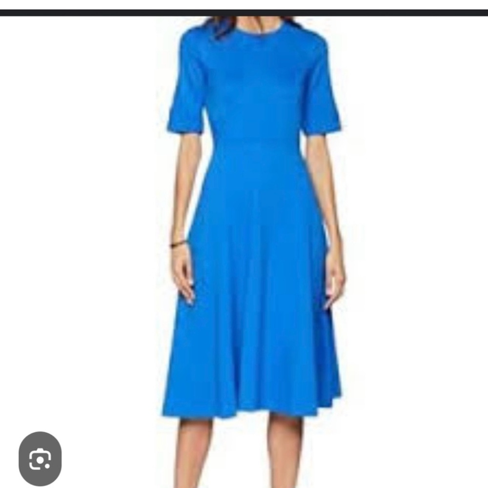 LK Bennett Blue Midi Dress